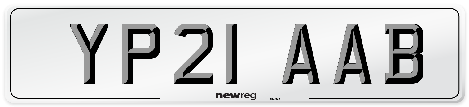 YP21 AAB Number Plate from New Reg